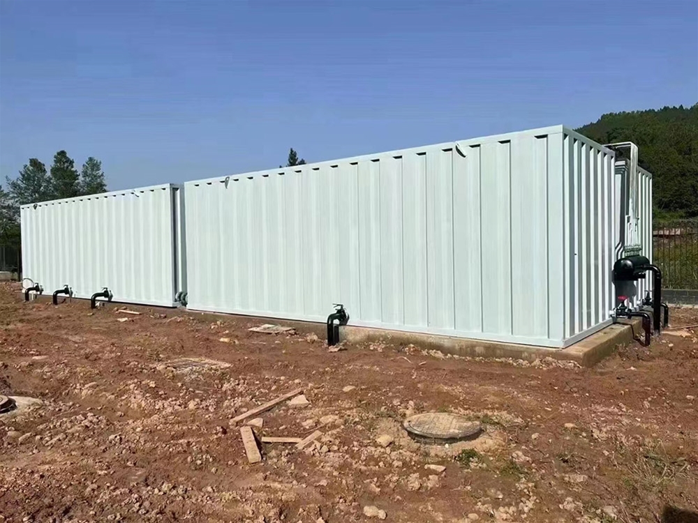 污水一體化安裝現場